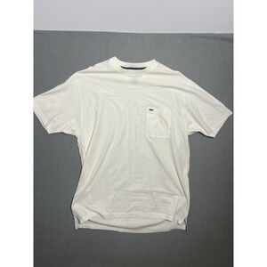 Alexander Julian Colours Men's XL White 100% Cotton Pocket T-Shirt Crew Neck